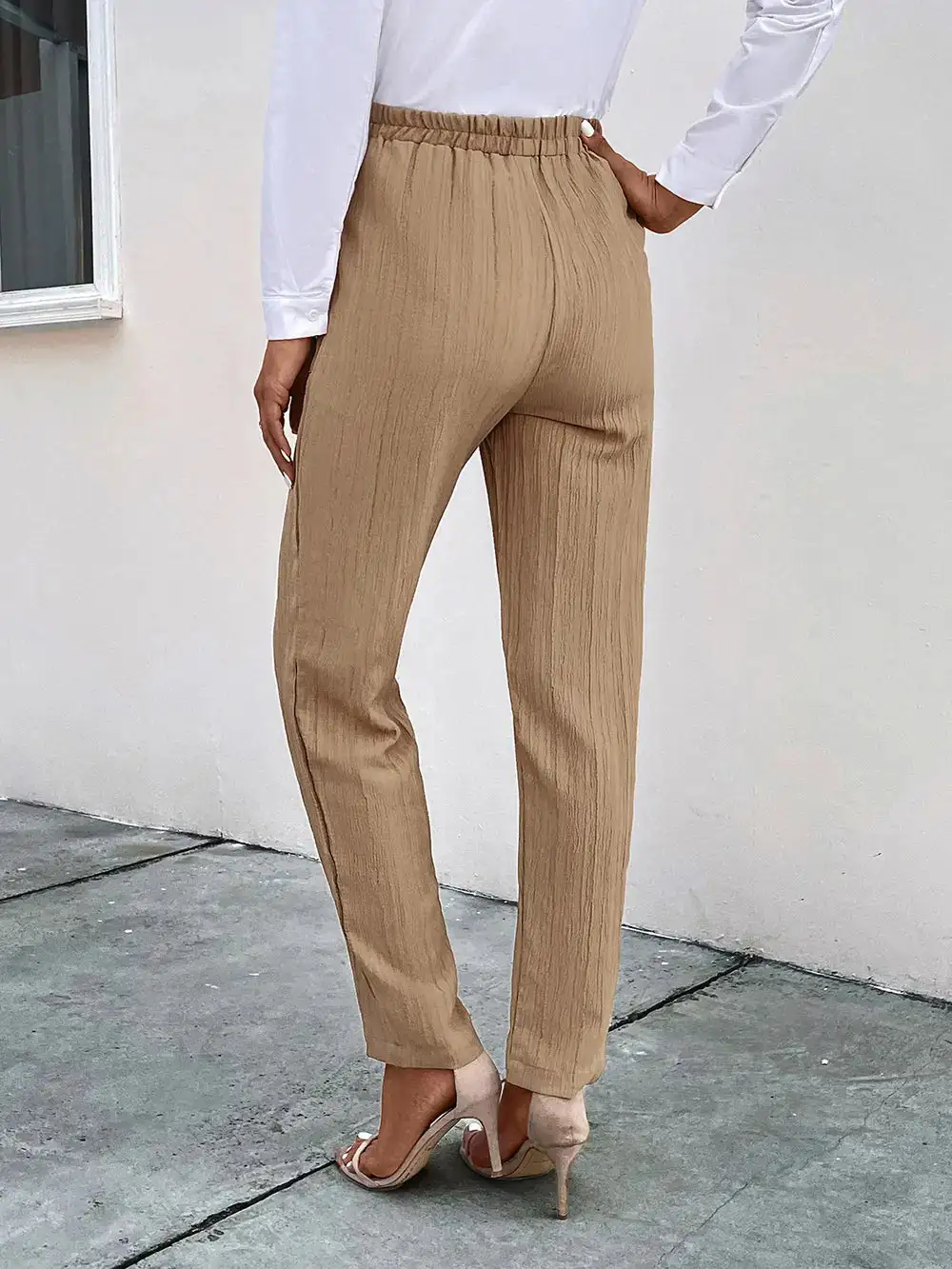 Easy Drawstring Pocket Detail Pants