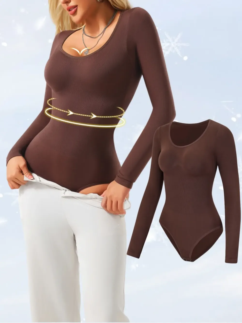 Women’s Ribbed Tummy Control Bodysuit