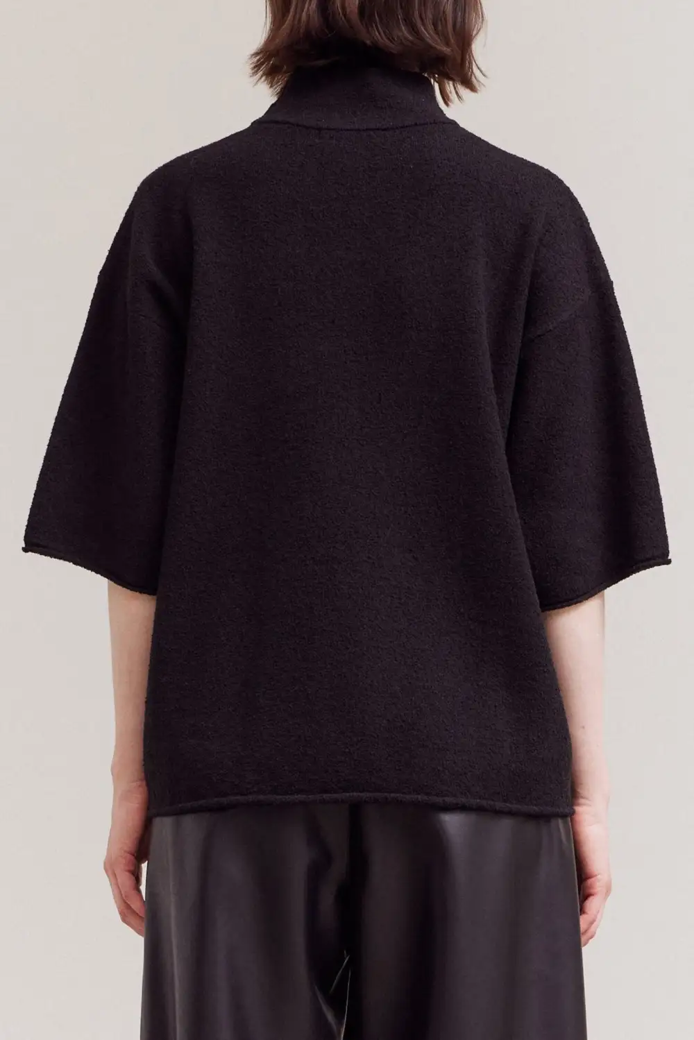 Mock Neck Boxy Sweater