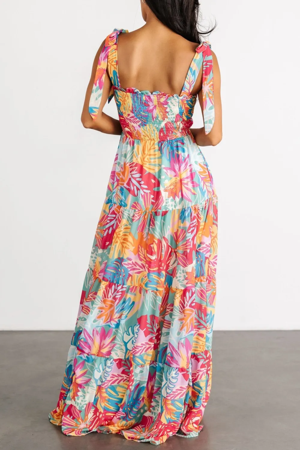 Abstract Art Print Flowing Dress