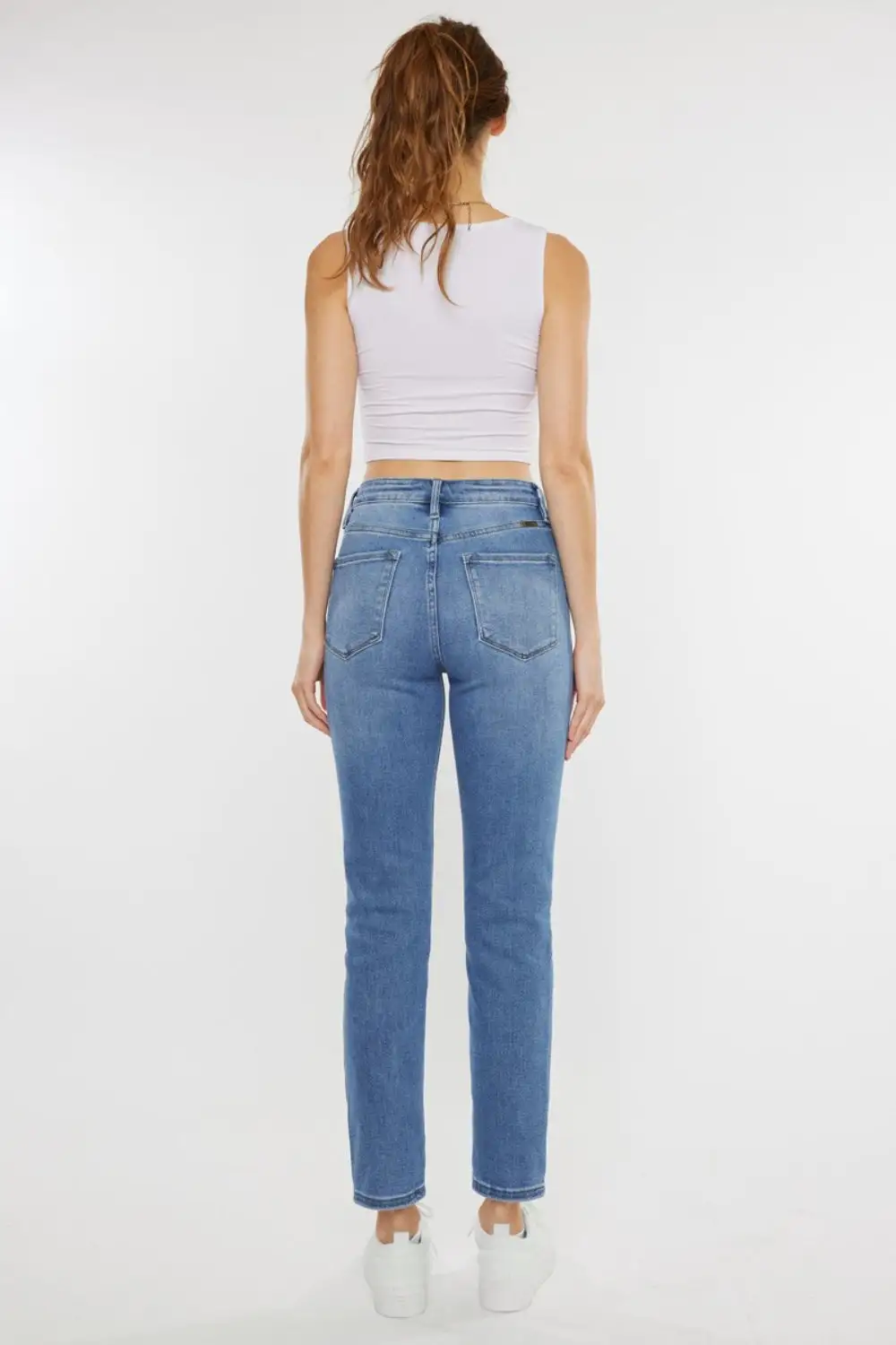 Contoured High Waist Denim Jeans