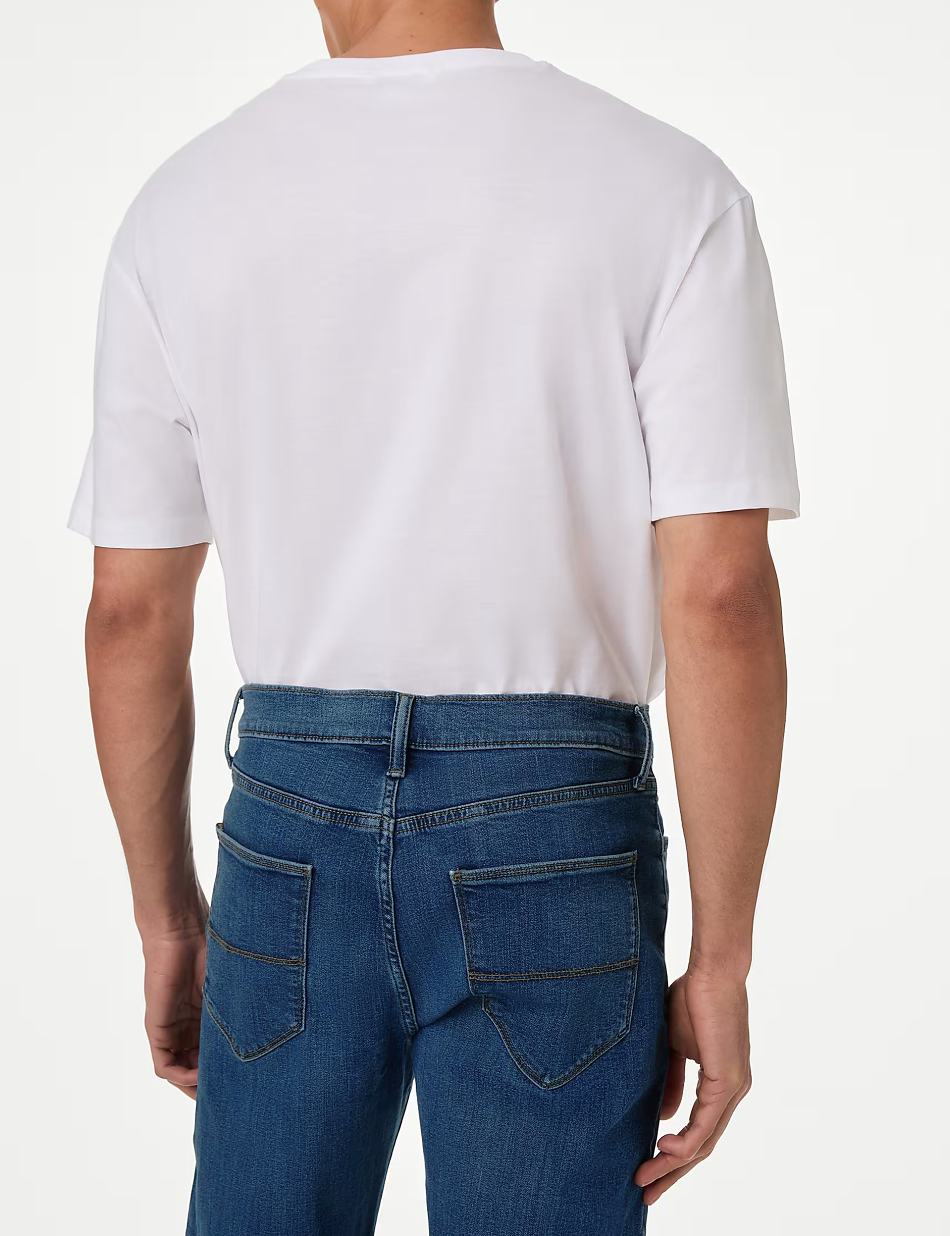 Dark Straight Stretch Jeans