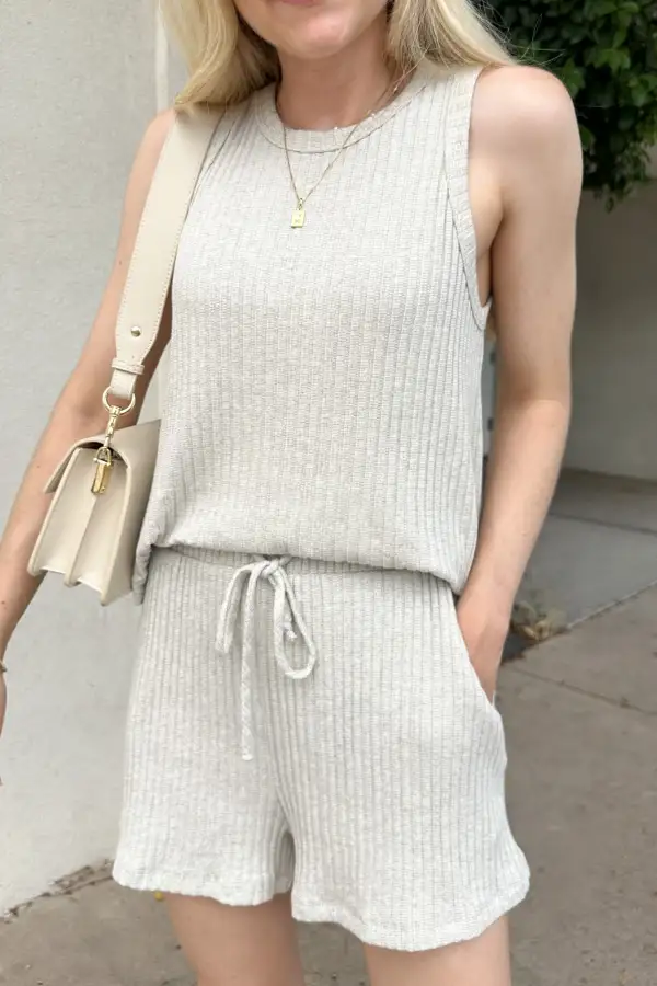 Cozy Ribbed Knit Tank Top