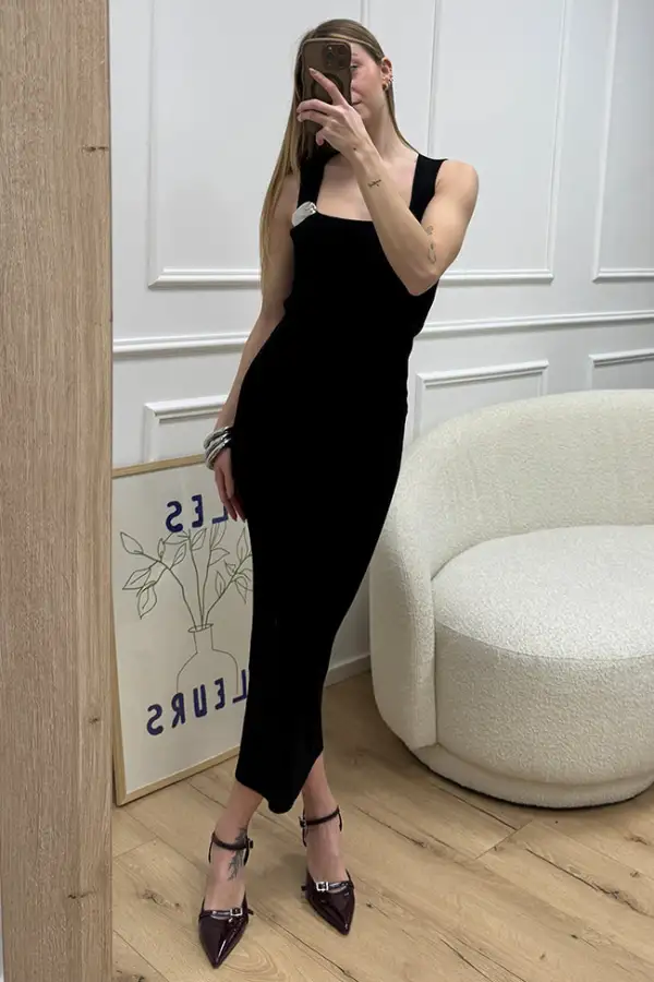 Elm Maxi Strappy Knit Dress
