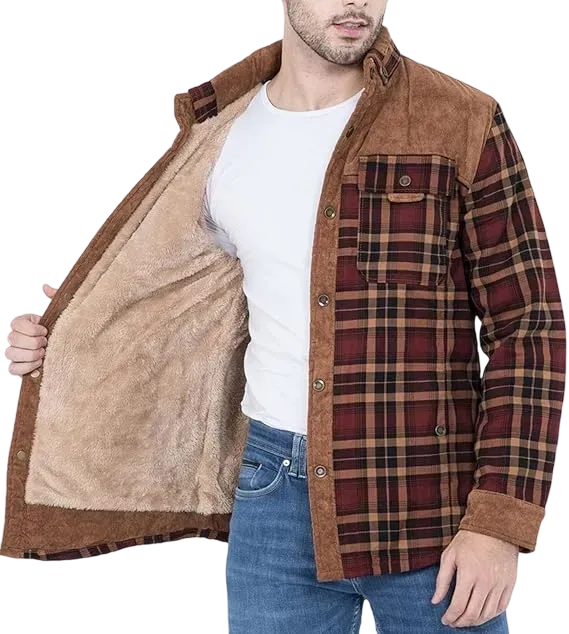 🔥 Men’s Plaid Flannel Autumn and Winter Warm Jacket – Classic Style. Cozy Warmth. 💥 Limited-Time Offer — 50% OFF This Week Only!