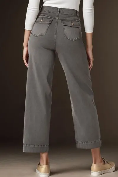 Relaxed High Waist Pocketed Denim Jeans