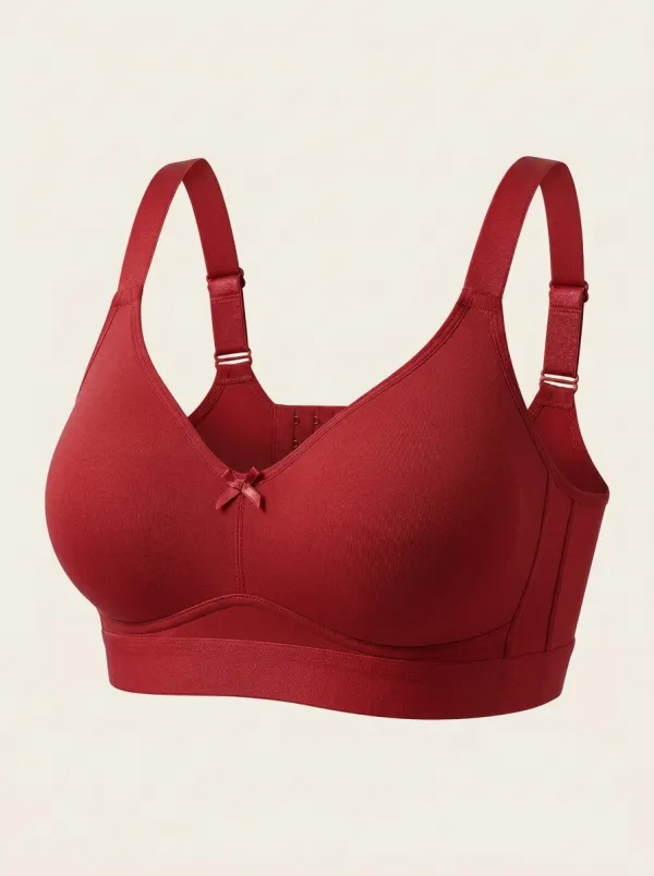 Women's Full-Coverage Wireless Seamless Bow-Detail Bra