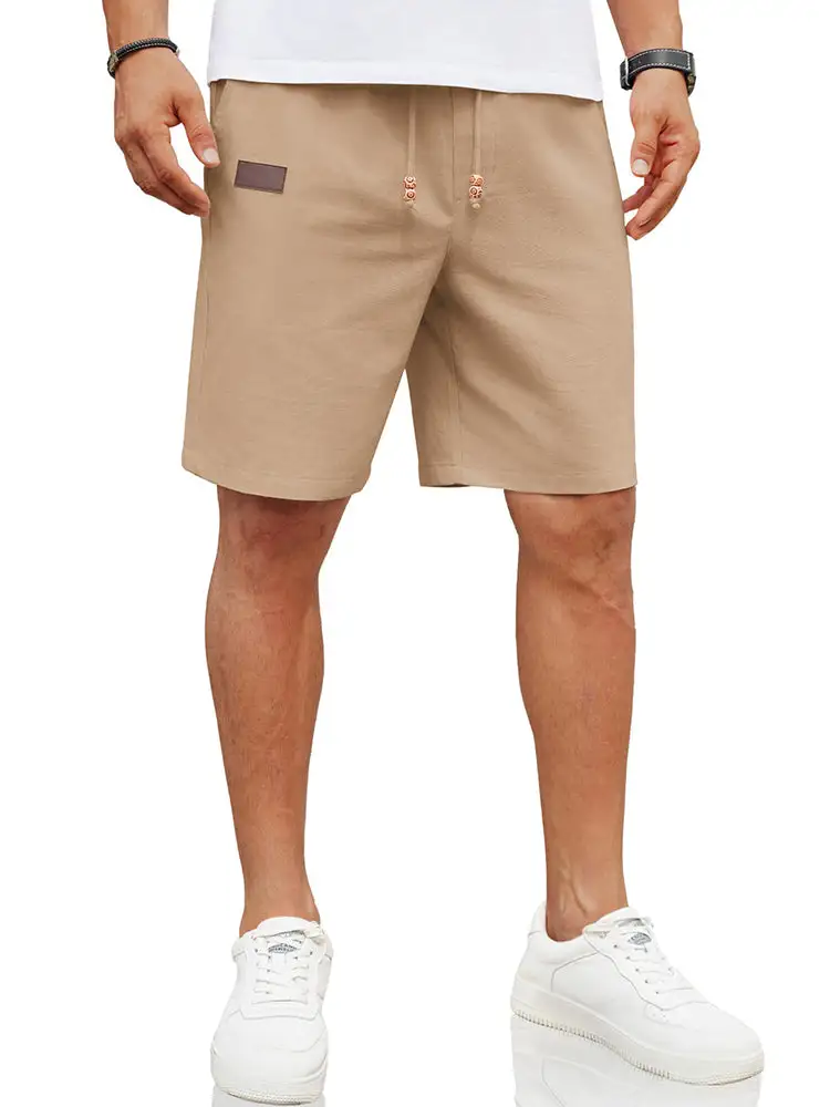 Men's Casual Linen Blend Casual Shorts