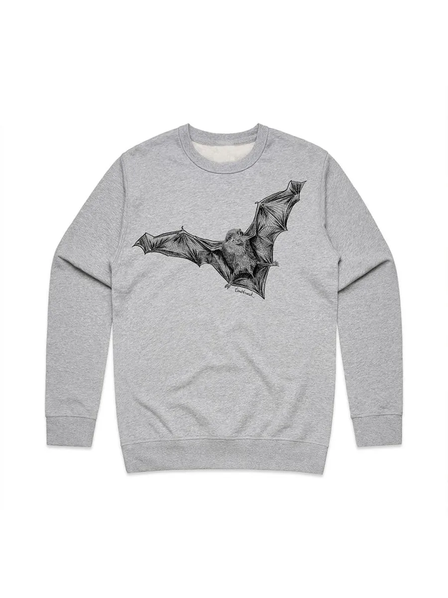 Simple bat pattern versatile casual sports shirt