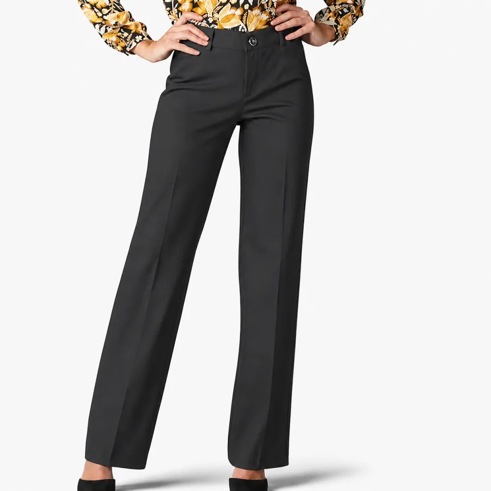 women's high waisted straight leg dress pants Cheroma Black Wide Leg Dress Pants for Women High Waisted Trousers Slacks for Office Business Casual Outfit (Black, S) at Amazon Women's Clothing store