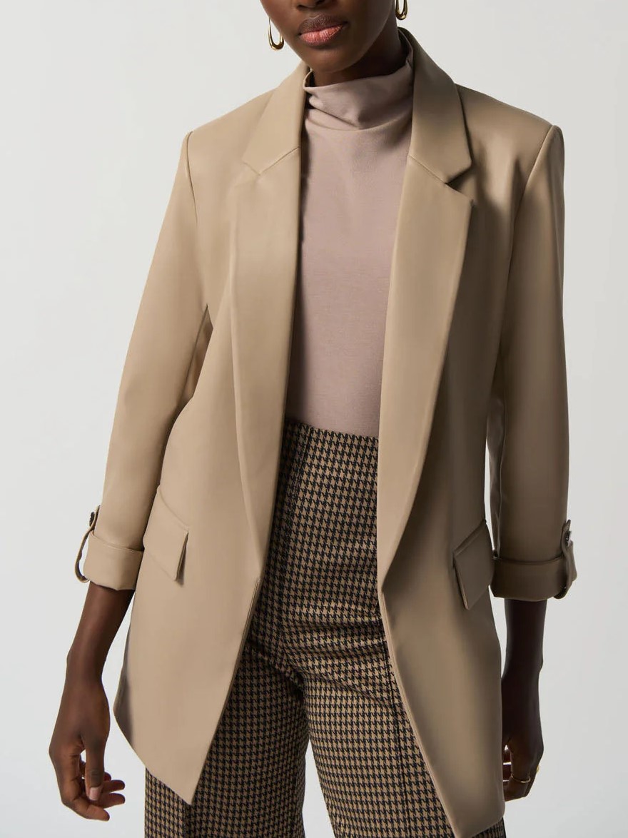 Camel Roll - Sleeve Single - Breasted Blazer