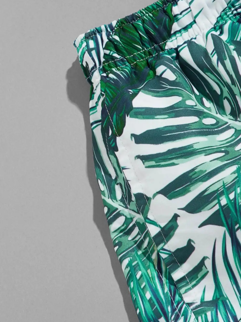 Men's Dual Tone Print Swim Trunks