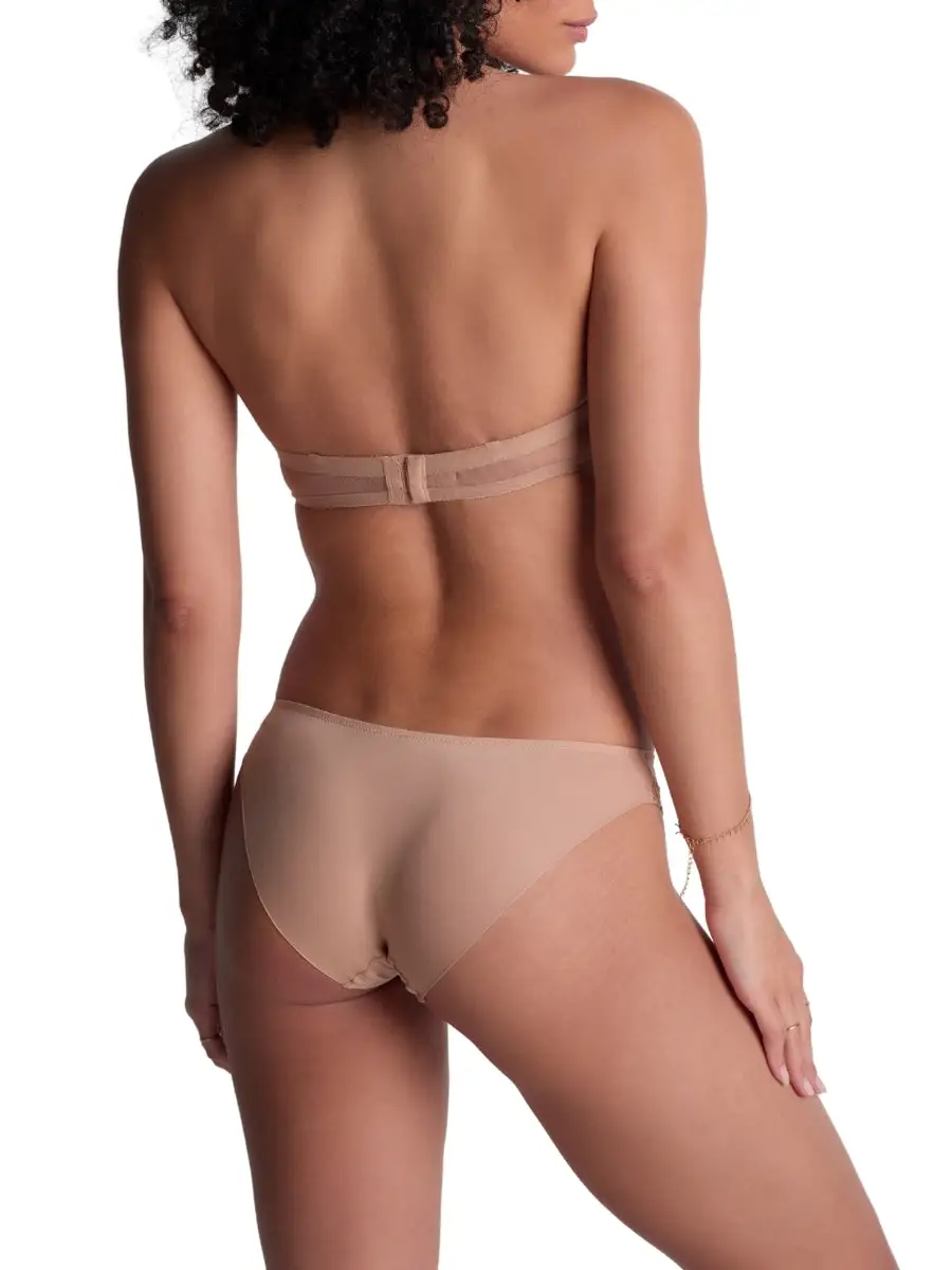 Padded Molded Seamless Sheer Strapless Bra