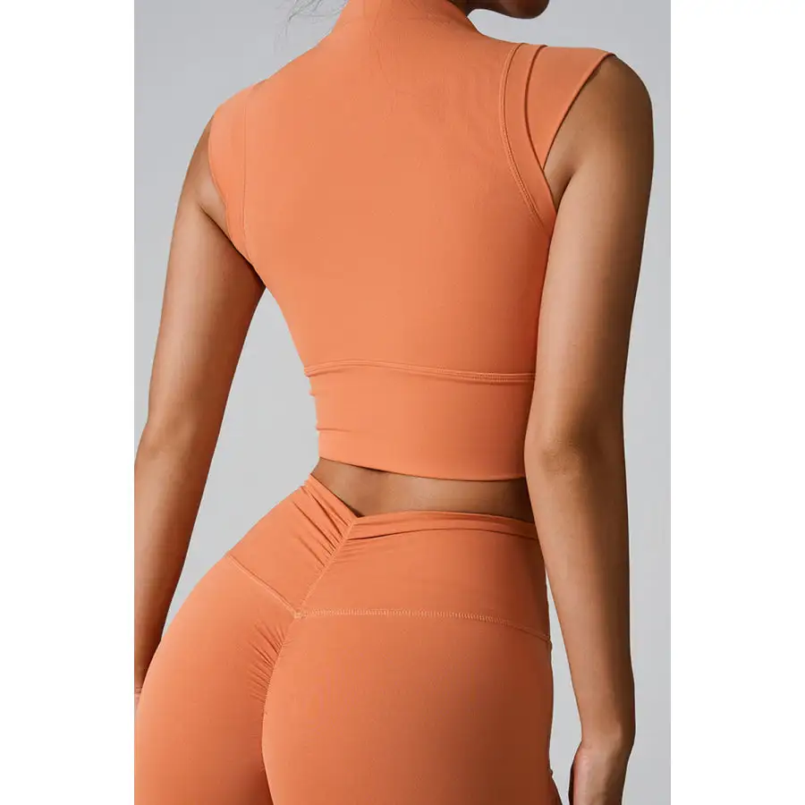 Mock Neck Active Tank