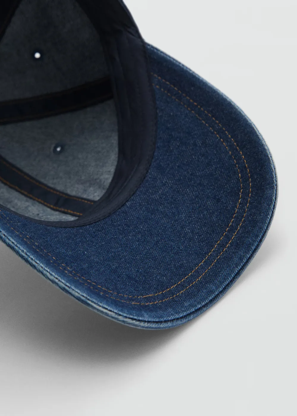Casual Style Medium Blue Denim Cap