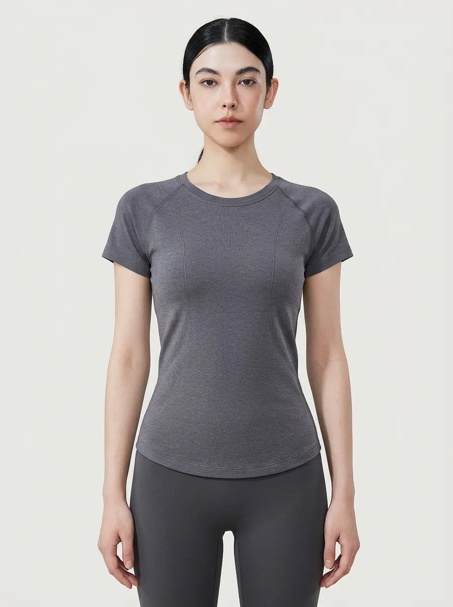 Women's Curved-Hem Raglan Training T-Shirt