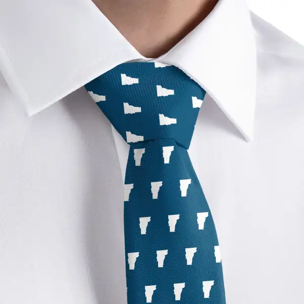 Timeless Outline Emblem Composition Necktie
