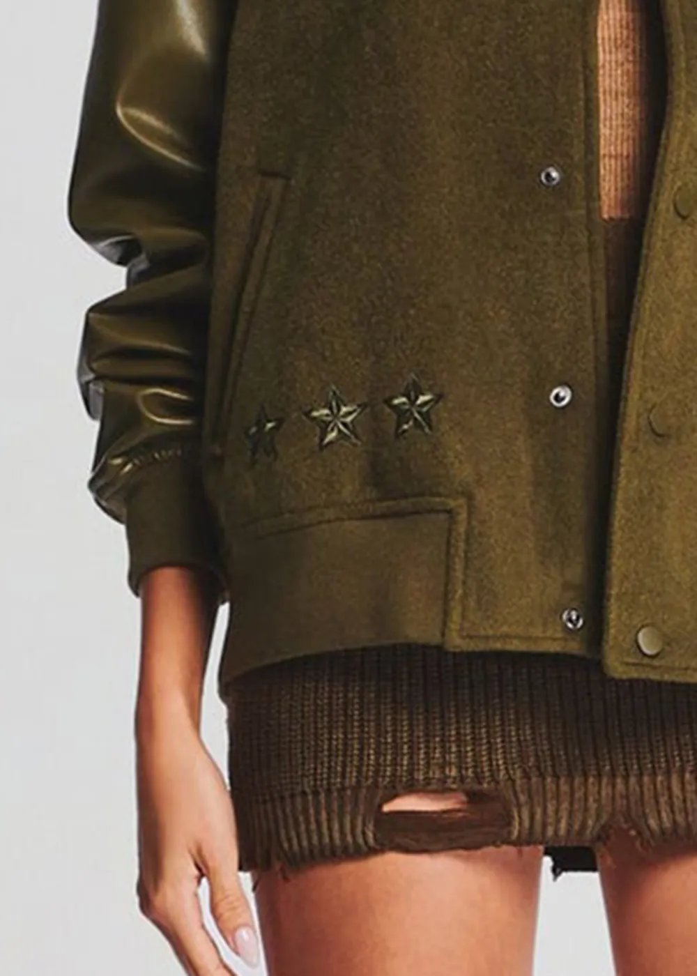 Letter Print Jacket