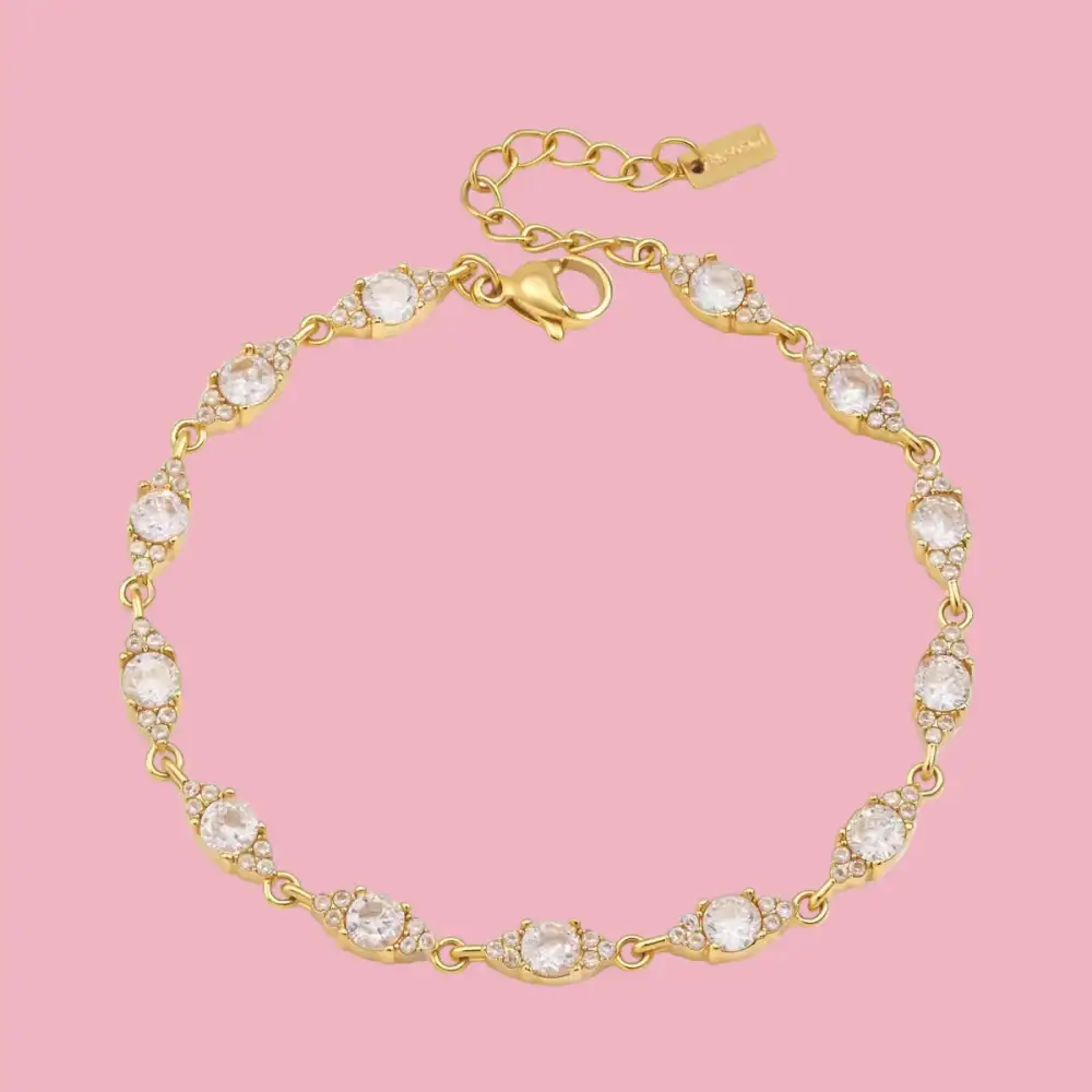 Zirconia Eye-Motif Bracelet