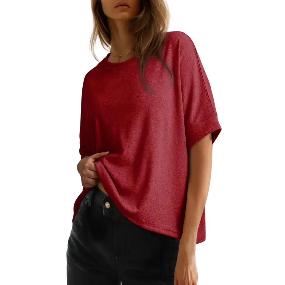 🔥Women's Tops For Women 2026 Loose Oversized Basic Tee Comfortable Soft Fabric Flattering Fit