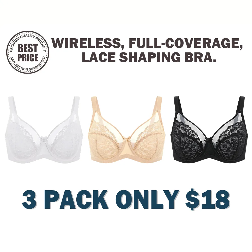 Women'S Plus Size Comfortable Wireless Shaping Bra