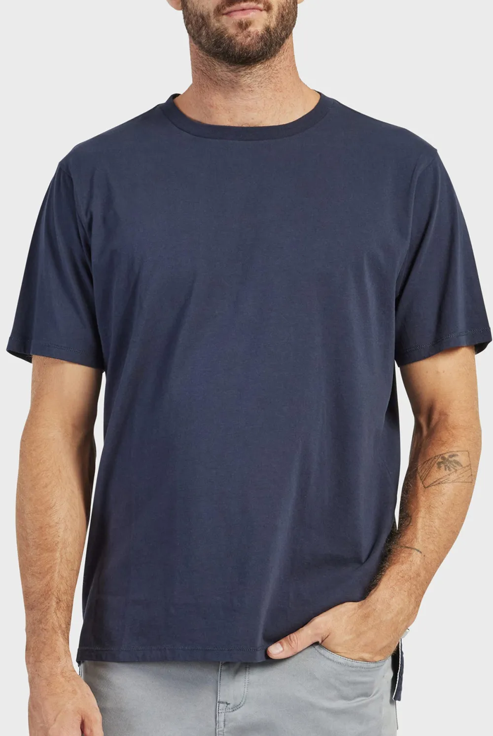 Short Sleeve Crew Neck Basic Tee