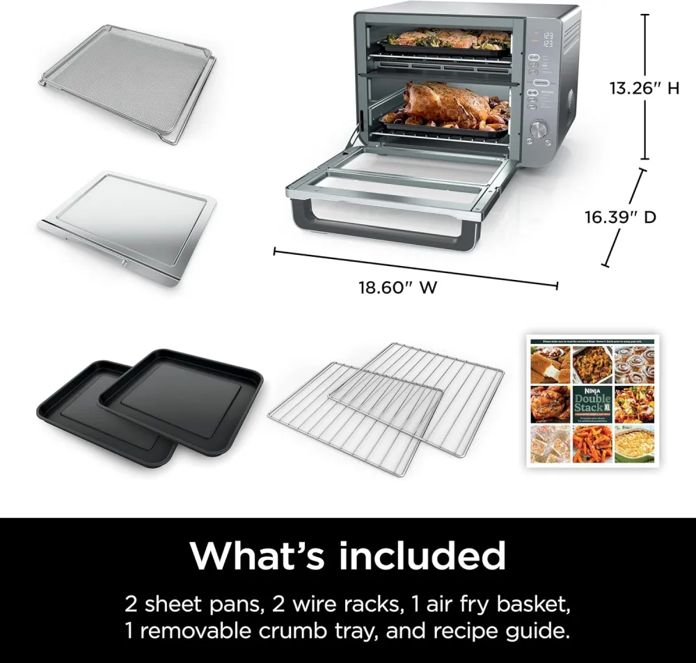 Ninja DCT451 12-in-1 Smart Double Oven with FlexDoor