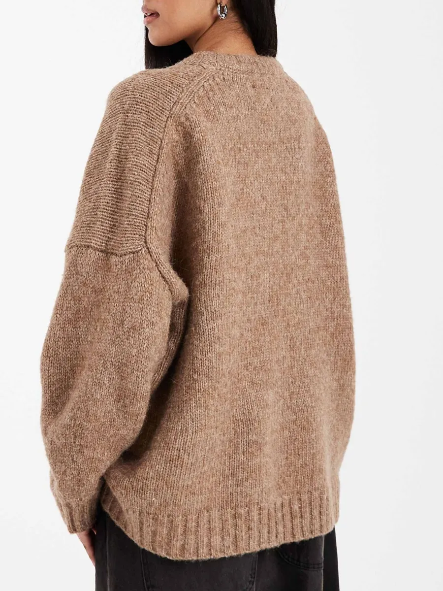 Oversized Rib-Knit Sweater