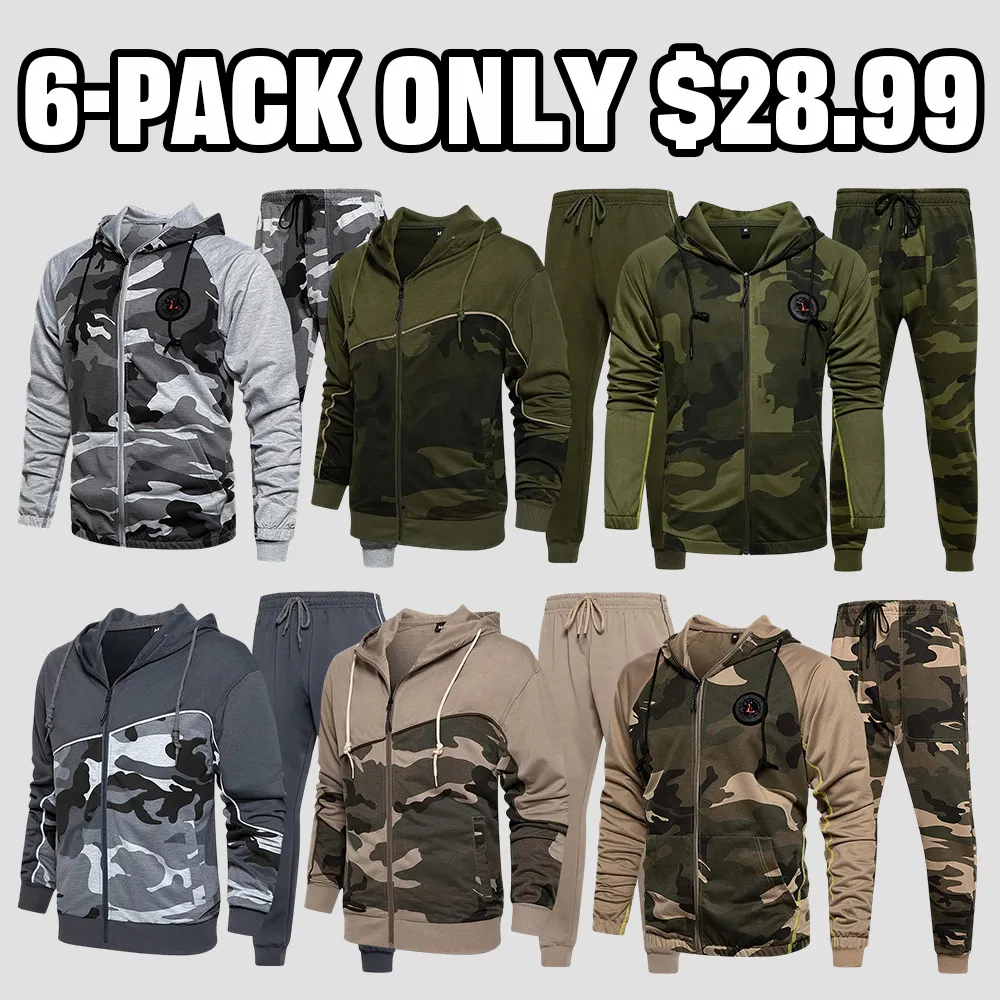 Casual Comfy Camo Suits for Men