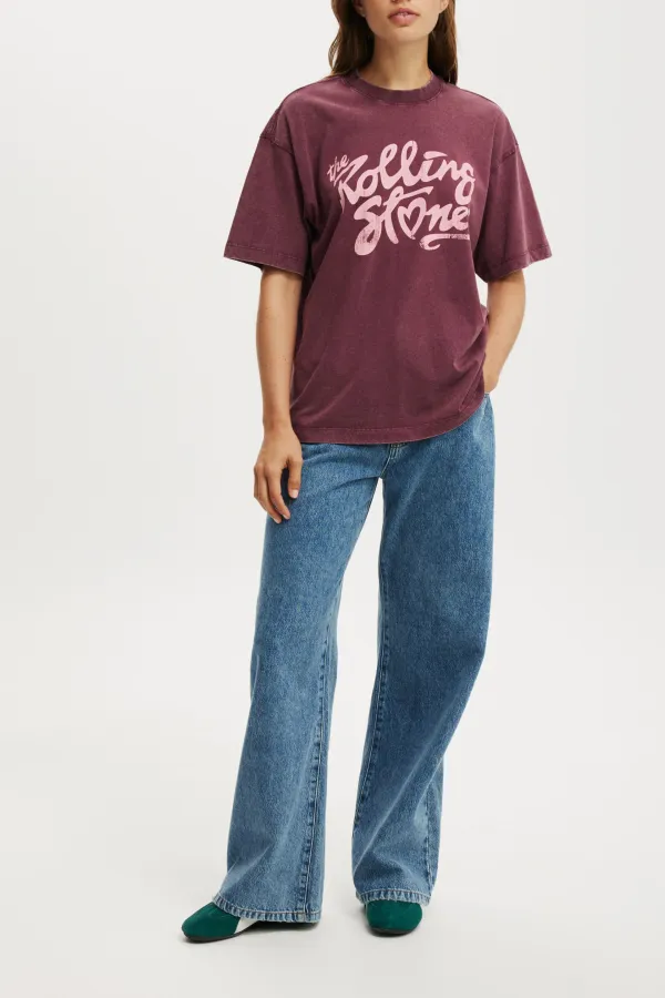 Rock Themed Graphic Crew Neck T-Shirts