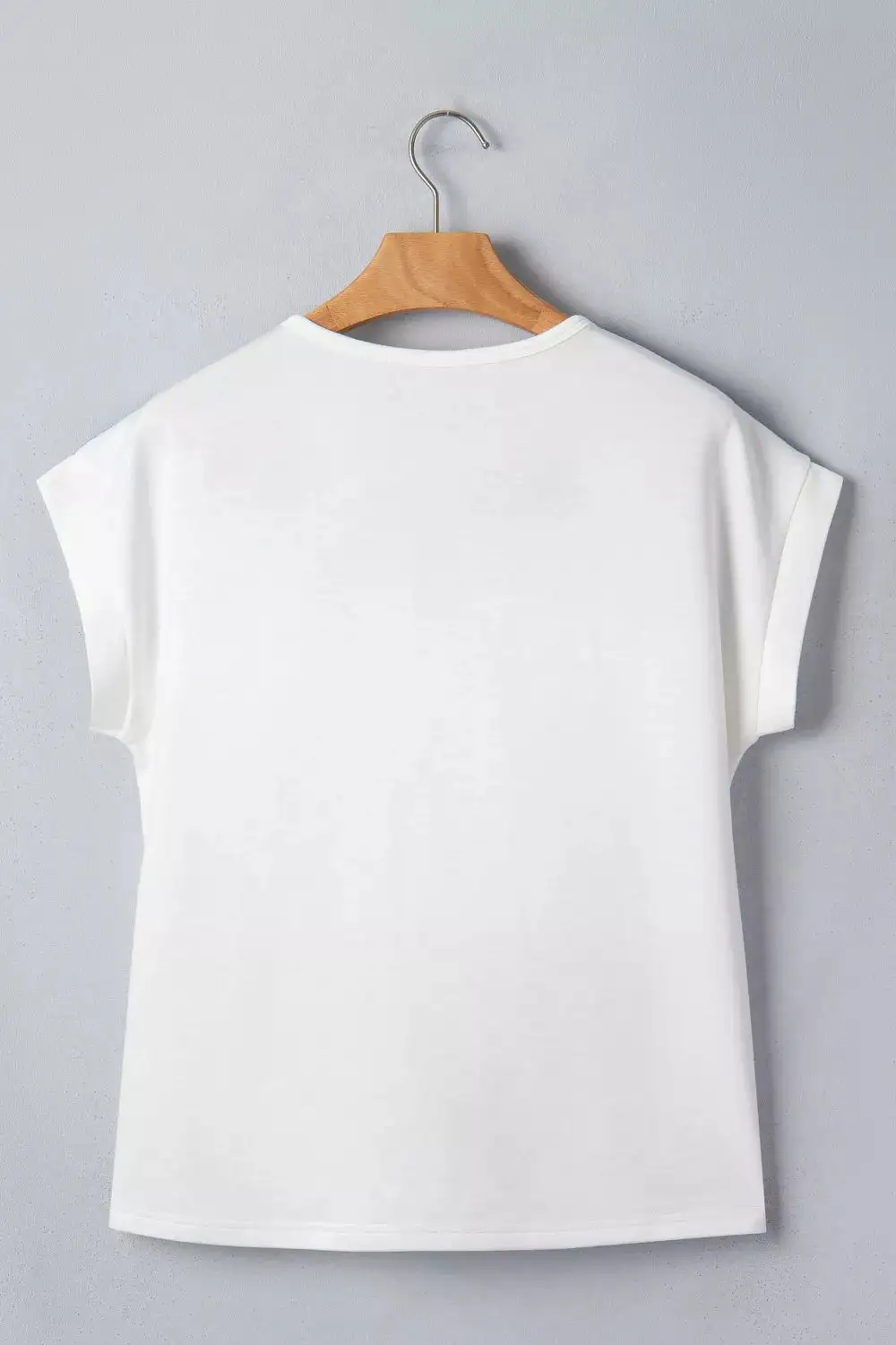 Short-Sleeve Button-Detail Floral T-Shirt