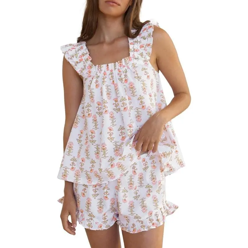 🌸 Women’s Floral Print Pajama Set – Soft, Sweet & Perfect for Lounging