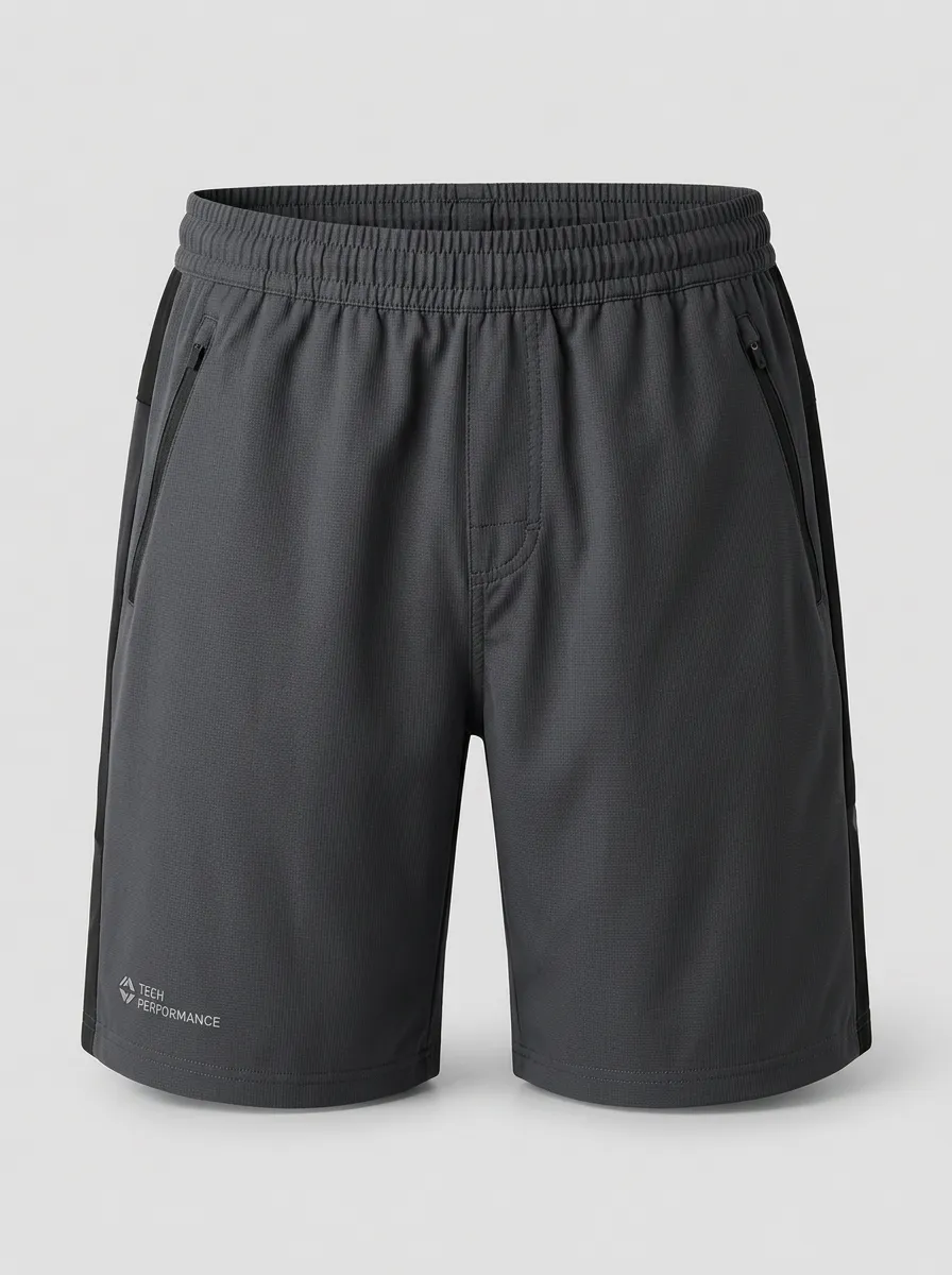 Men's Tech Performance Breathable Printed Athletic Shorts