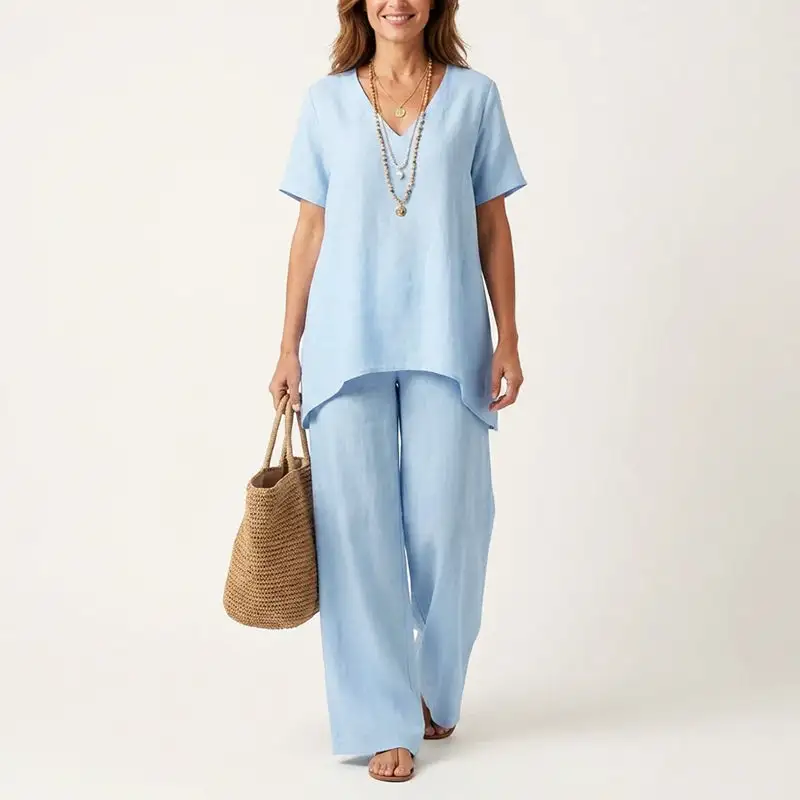 Women's Relaxed Wide-Leg Set