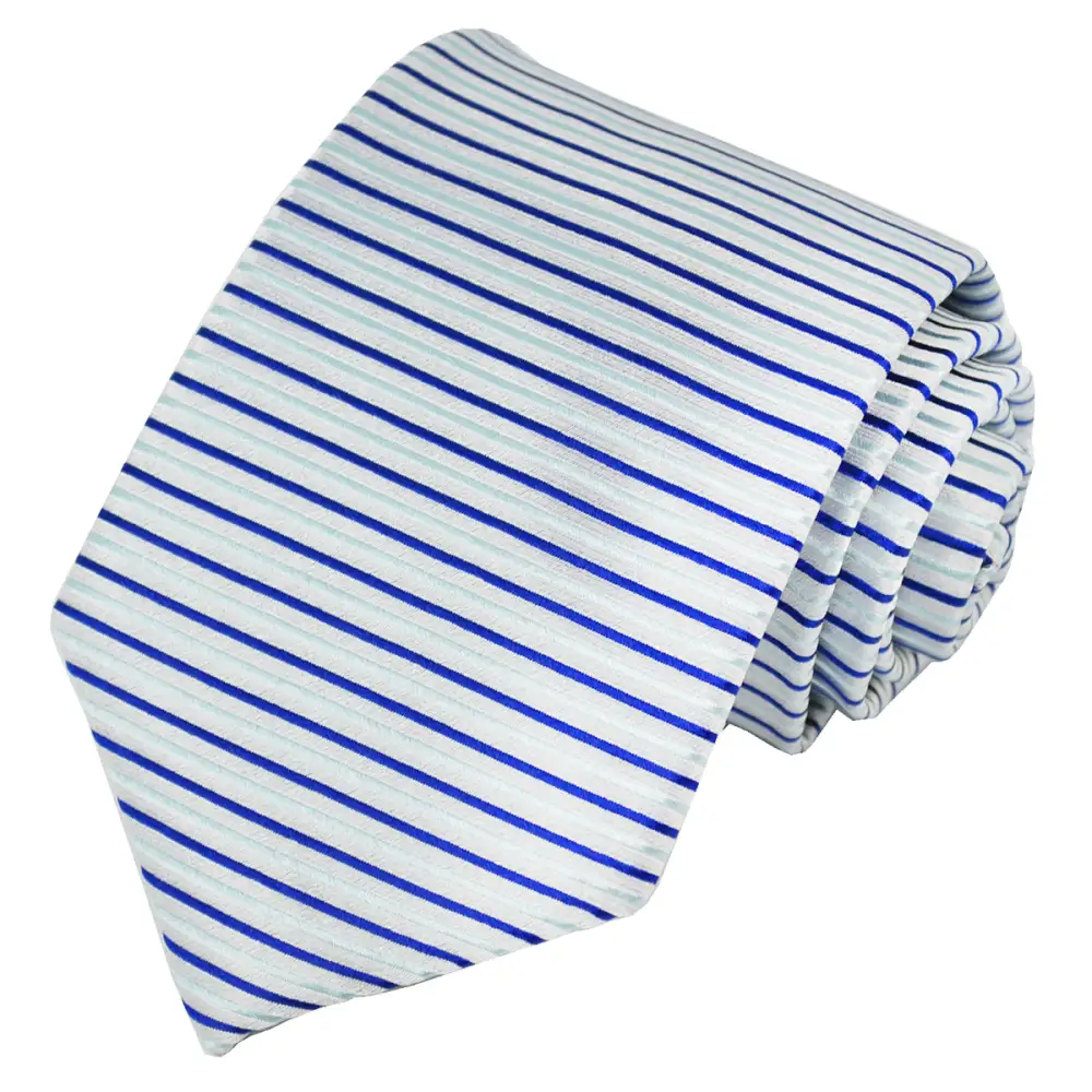 Classic Silk Striped Men's Necktie Accessory Set