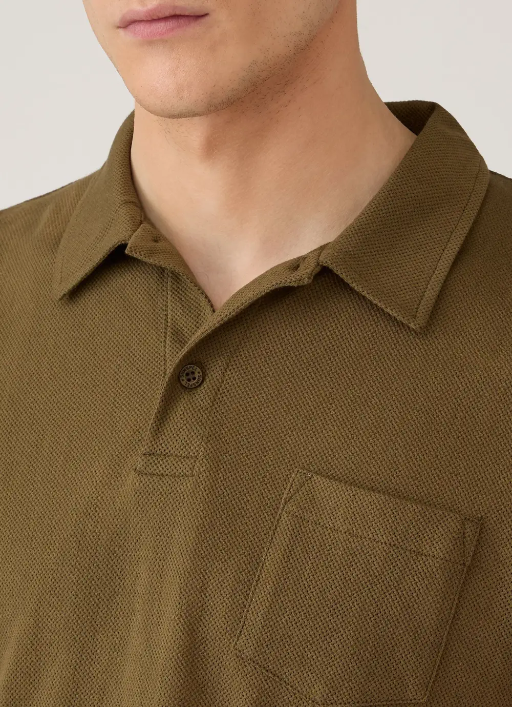 Contemporary Everyday Slim Fit Mesh Cotton Short Sleeve Polo Shirt