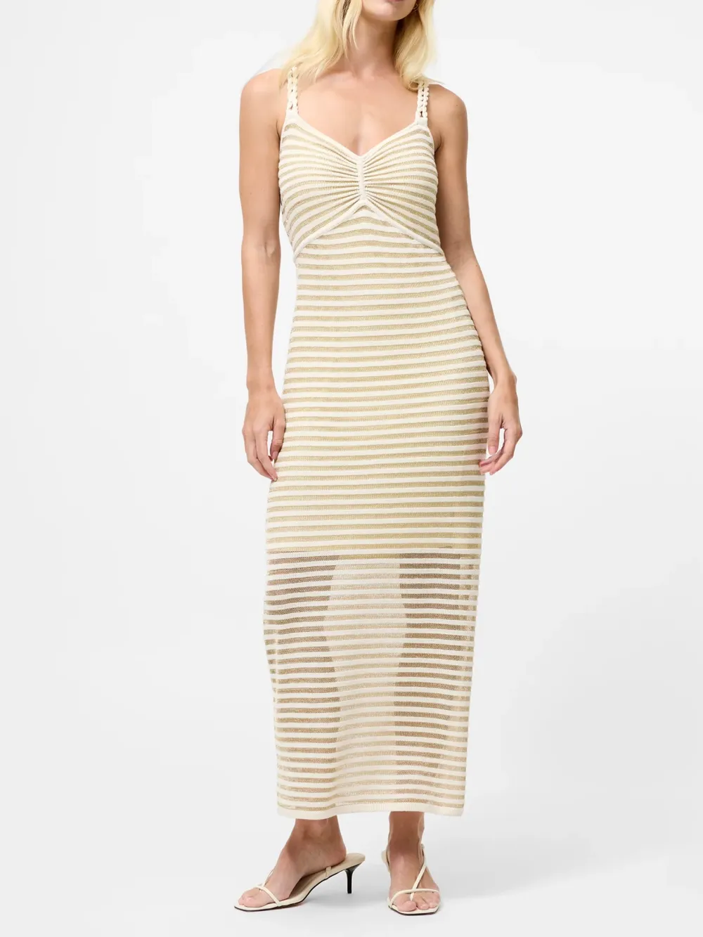 Lightweight Stretch Striped Slip Dress