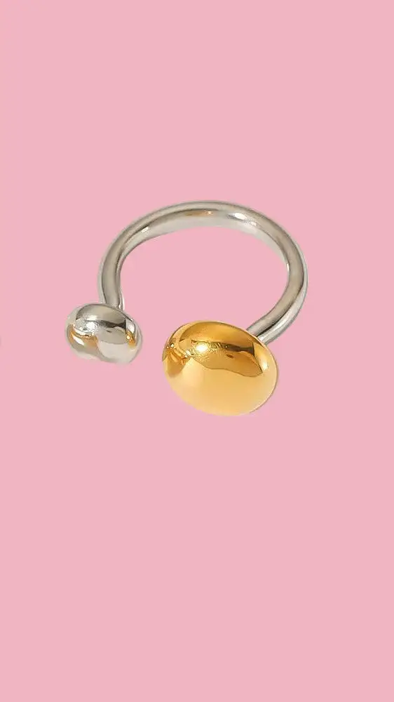 Mixed Finish Mushroom Ring