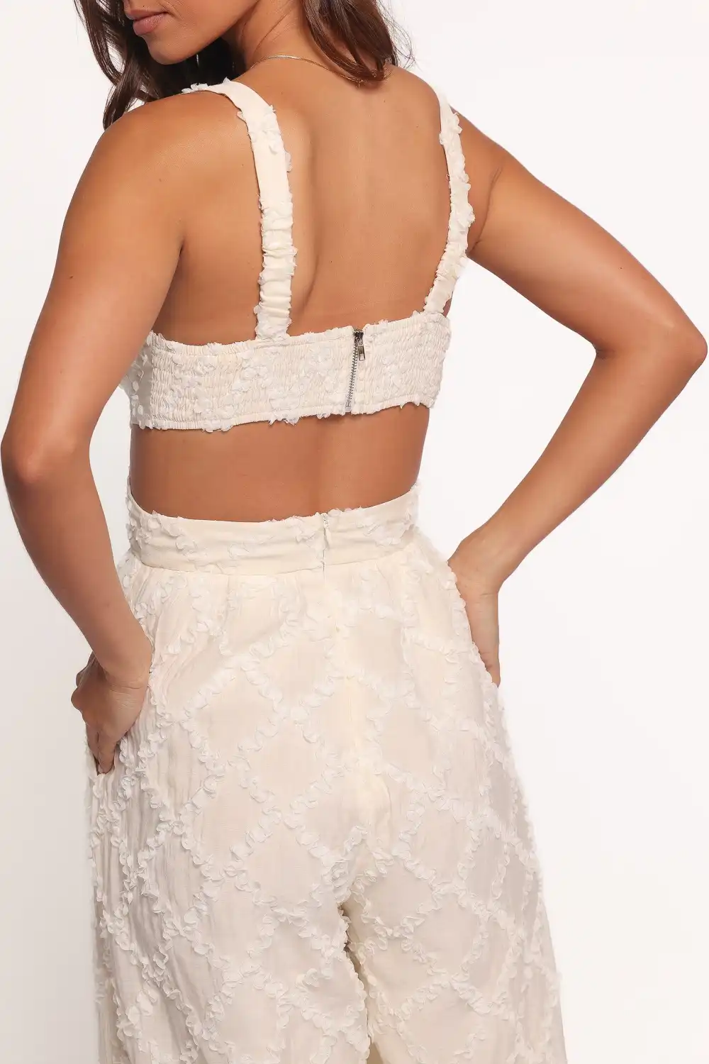 V-Neck Wide-Leg Pocket Sleeveless Jumpsuit