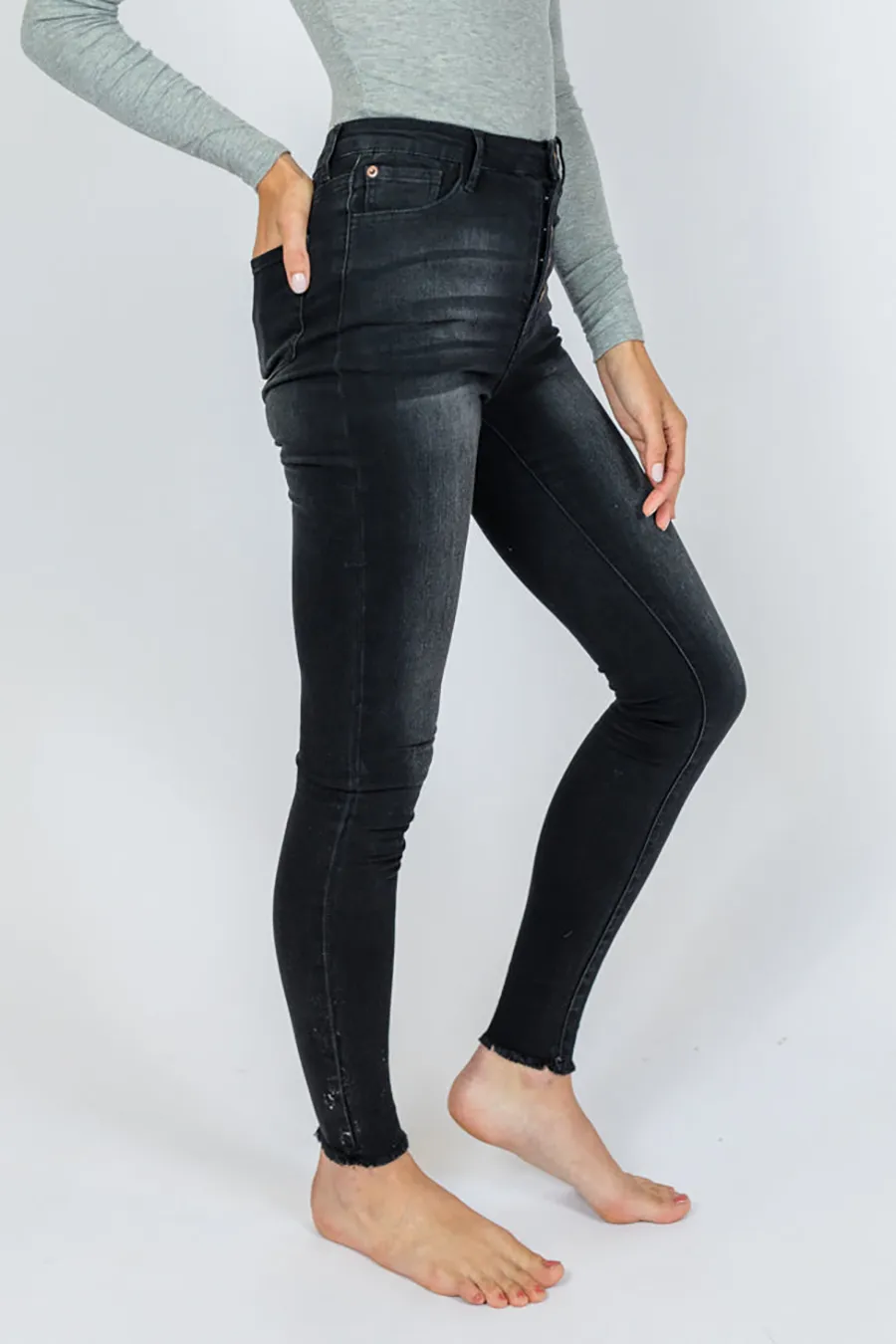 Regular Black Skinny Jeans