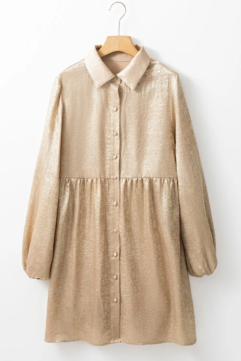 Button Front Mini Dress