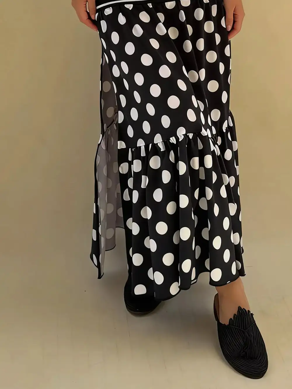 Softline Printed Polka Skirt