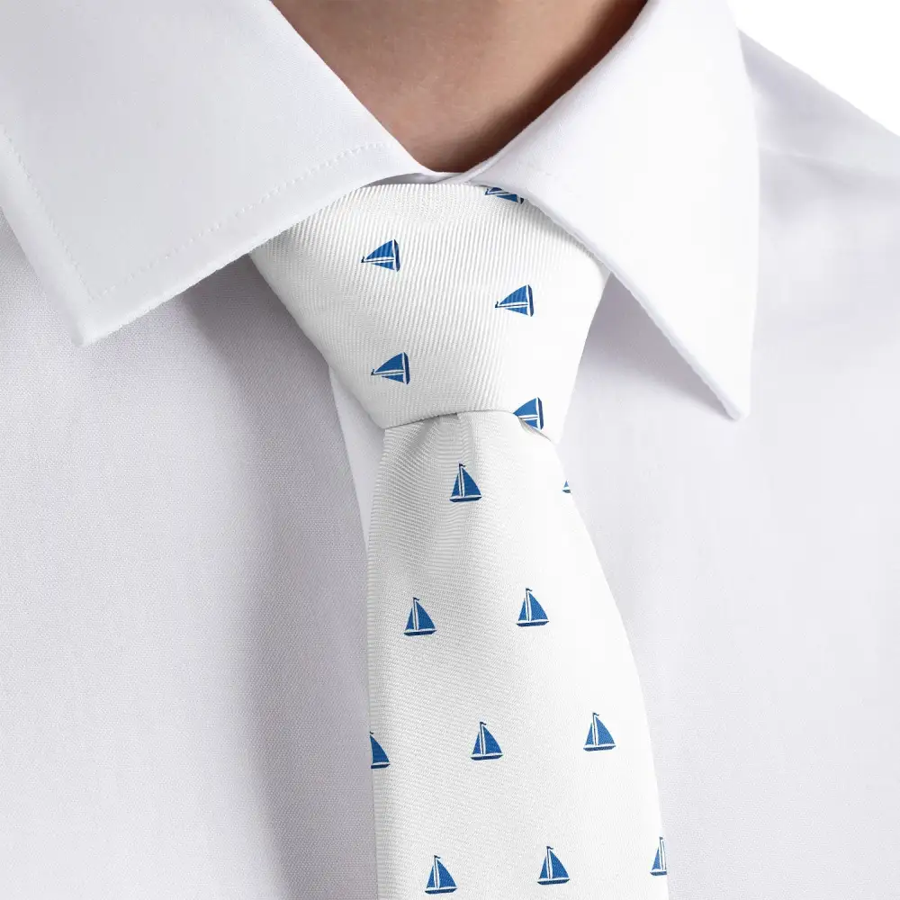 Sailboat Pattern Necktie
