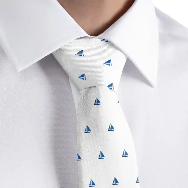 Sailboat Pattern Necktie