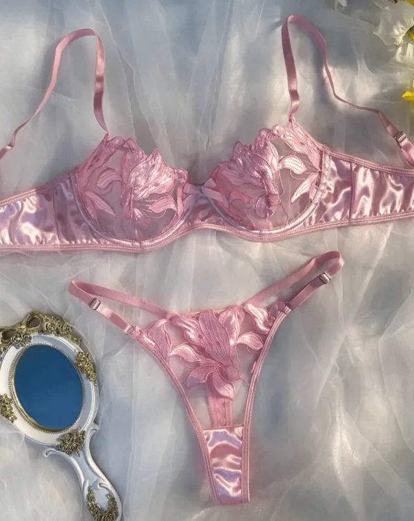 Graceful Silk Lingerie Set