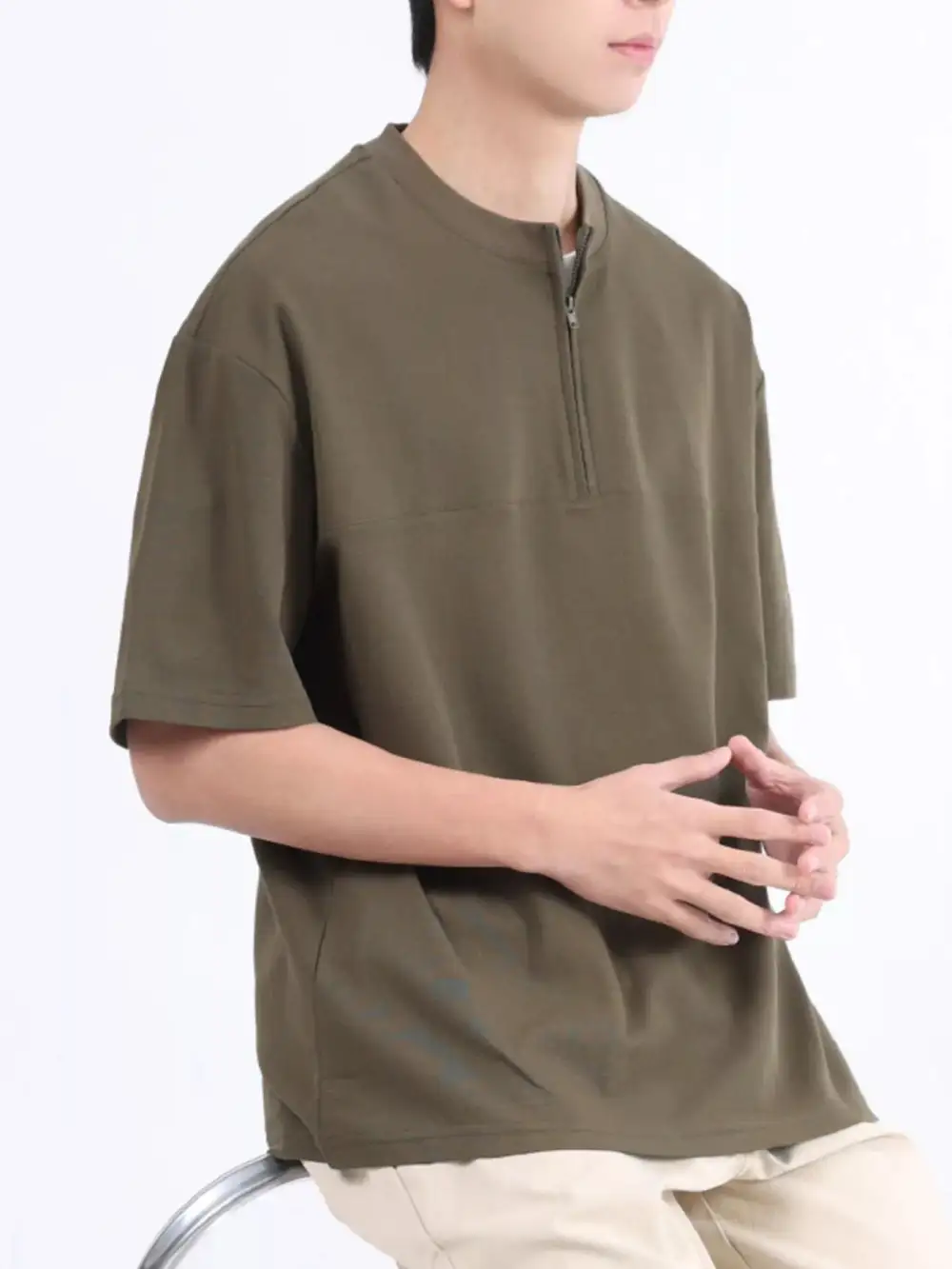 Modern Men's Half Sleeve Top