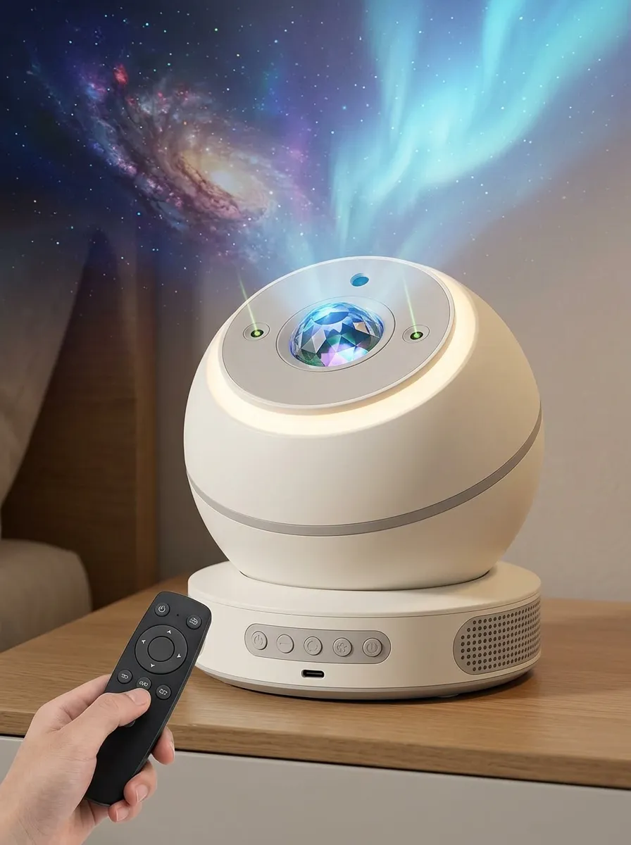 Remote-Control Aurora Galaxy Starry Sky Projector Night Light