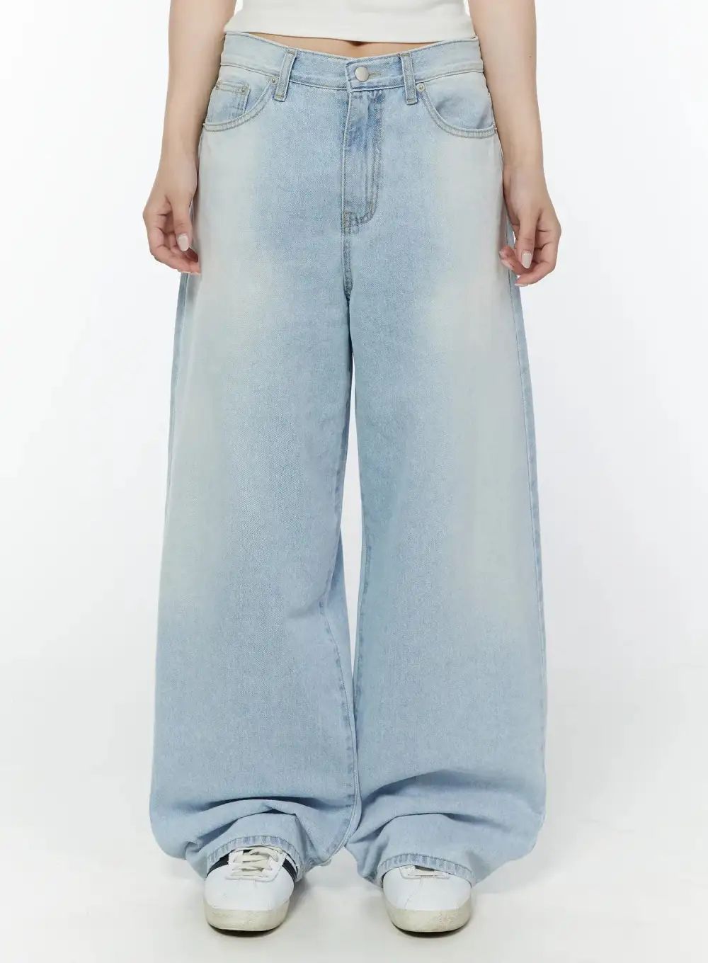 Long Wide Leg Jeans