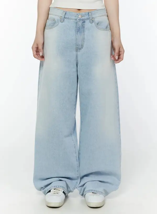 Long Wide Leg Jeans