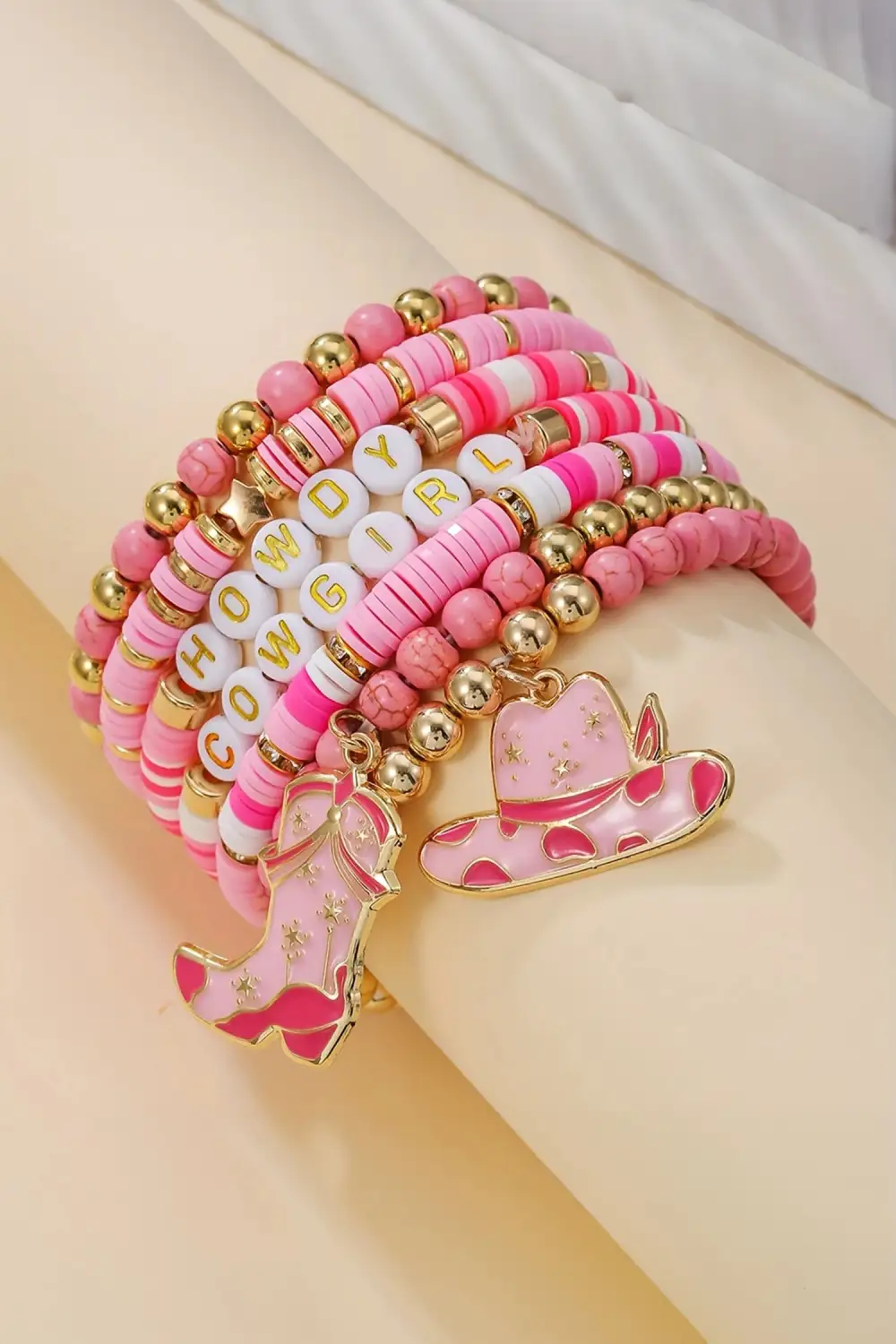 Cowgirl Message Stretch Bracelet Set